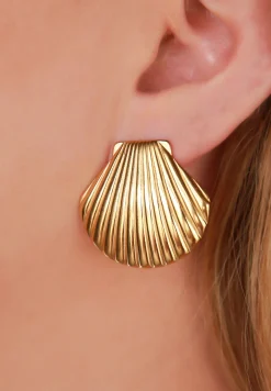 Ariel Seashell Stud Earrings