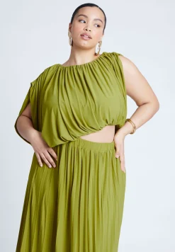 Asym Bodice Maxi Dress
