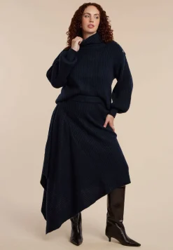Asym Draped Sweater Skirt