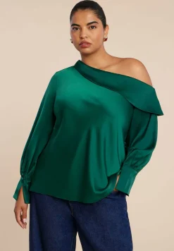 Asym Foldover Blouse