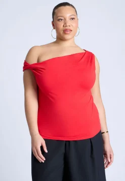 Asym Twist Sleeve Top