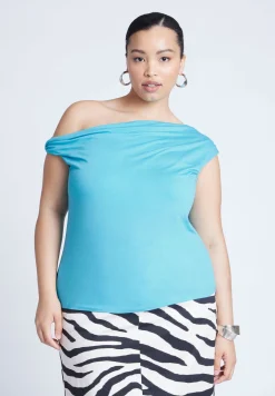 Asym Twist Sleeve Top