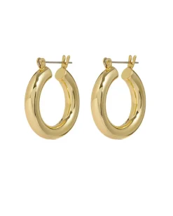 Baby Amalfi Tube Hoops- Gold