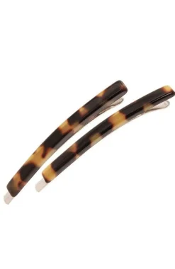 Bobby Pin Pair on Gold Wire