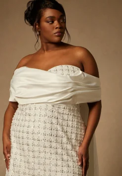 Bridal by ELOQUII Embellished Column Gown With Train