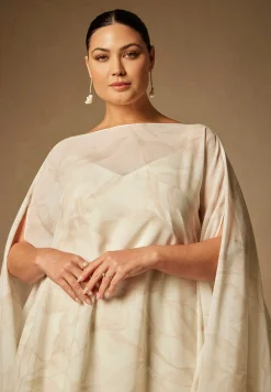 Bridal by ELOQUII Mini Dress With Cape Overlay