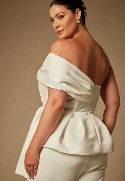 Bridal by ELOQUII Sculptural Top