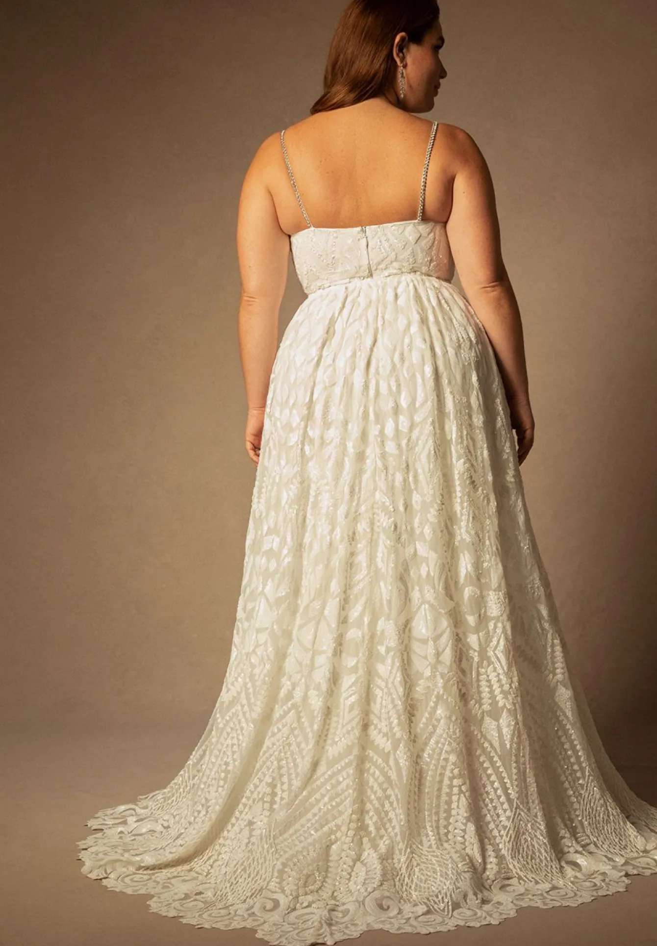 Bridal by ELOQUII Sequin Gown With Detachable Skirt