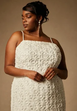 Bridal by ELOQUII Textural Shift Dress
