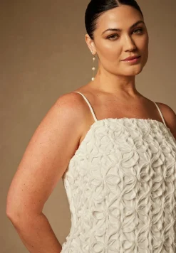 Bridal by ELOQUII Textural Shift Dress