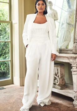 Bridal by ELOQUII Wide Leg Pant