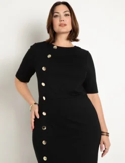 Button Front Workwear Dress