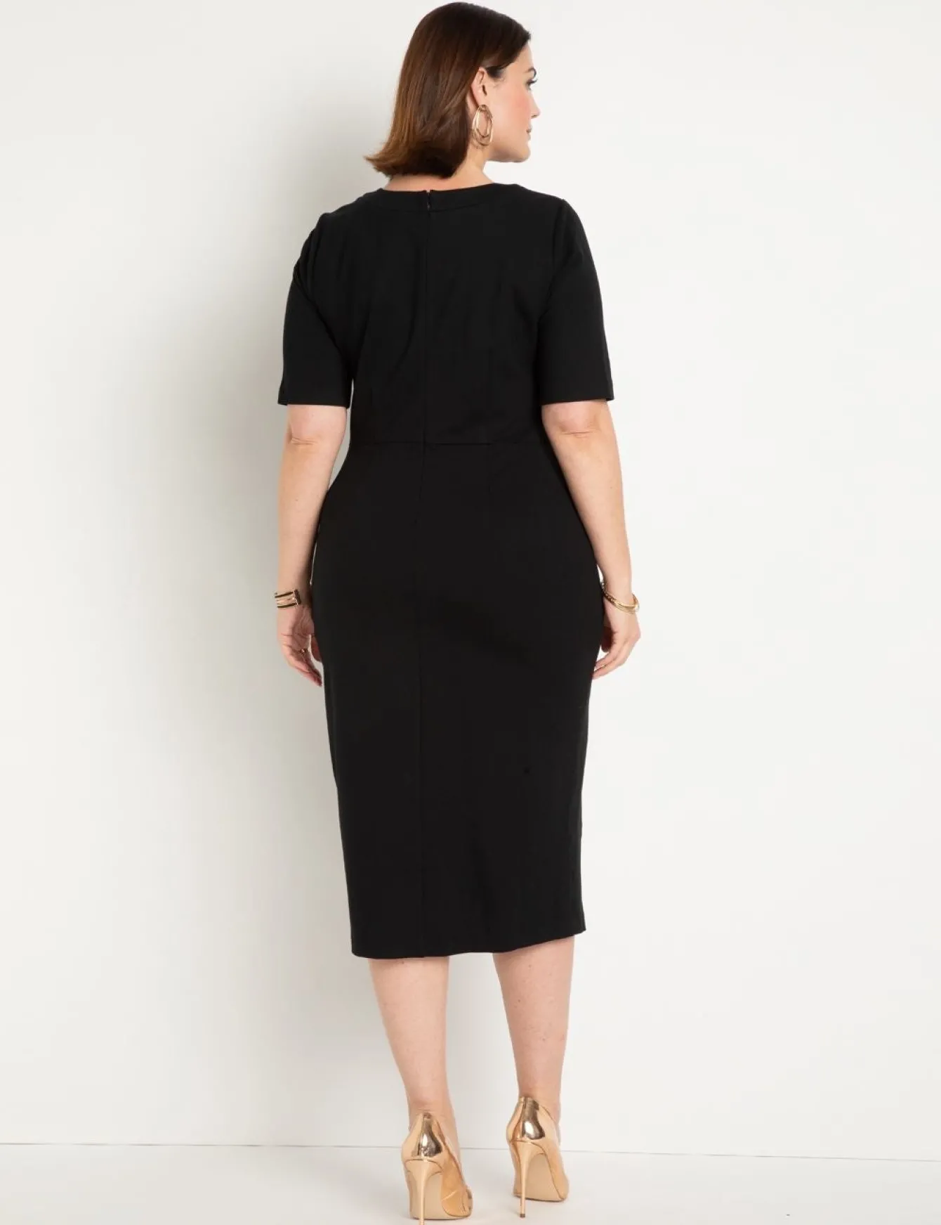 Button Front Workwear Dress