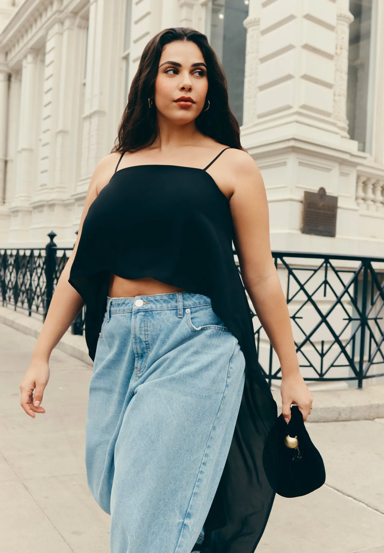 Cascading Crop Top