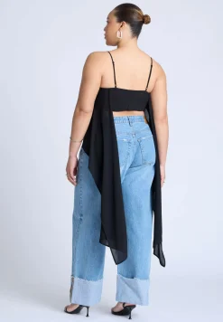 Cascading Crop Top