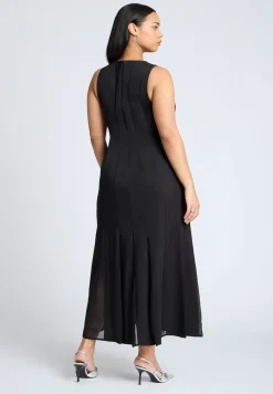Chiffon Godet Maxi Dress