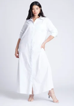 Collared Maxi Shirt Dress