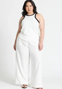 Contrast Racer Tank