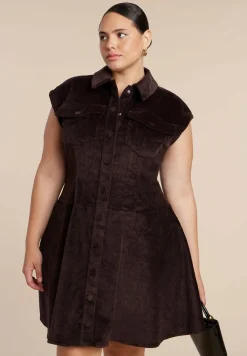 Corduroy Mini Dress