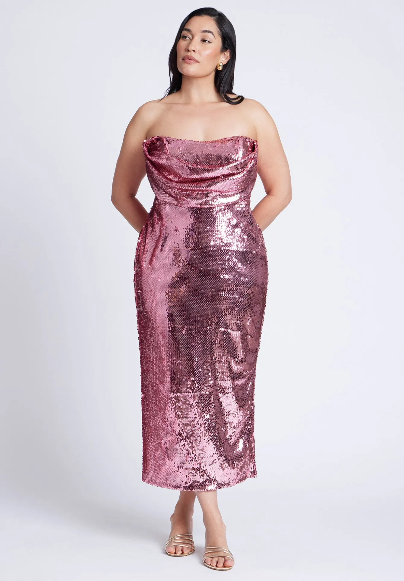 Corset Bodice Sequin Dress