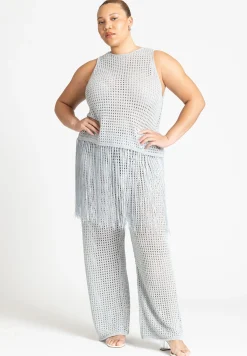 Crochet Fringe Sweater Tank