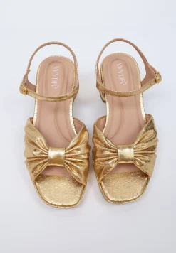 Darcy Pleated Platform Sandals