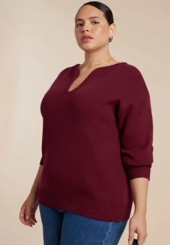 Deep V-Neck Sweater