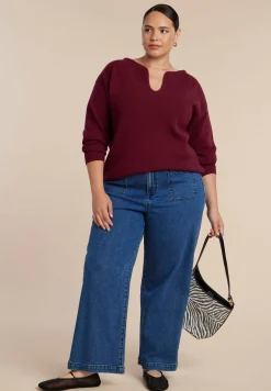 Deep V-Neck Sweater