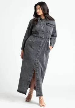 Denim Fitted Dress