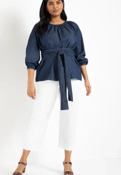 Dramatic Faux Wrap Top