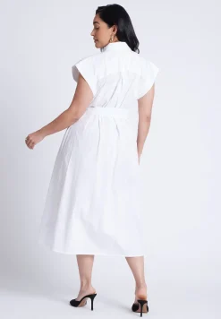 Embroidered Midi Dress