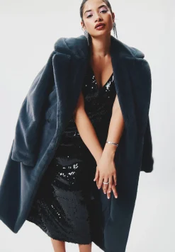 Faux Fur Long Coat