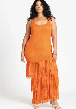 Fringe Sweater Dress