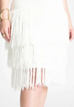 Fringe Sweater Mini Dress