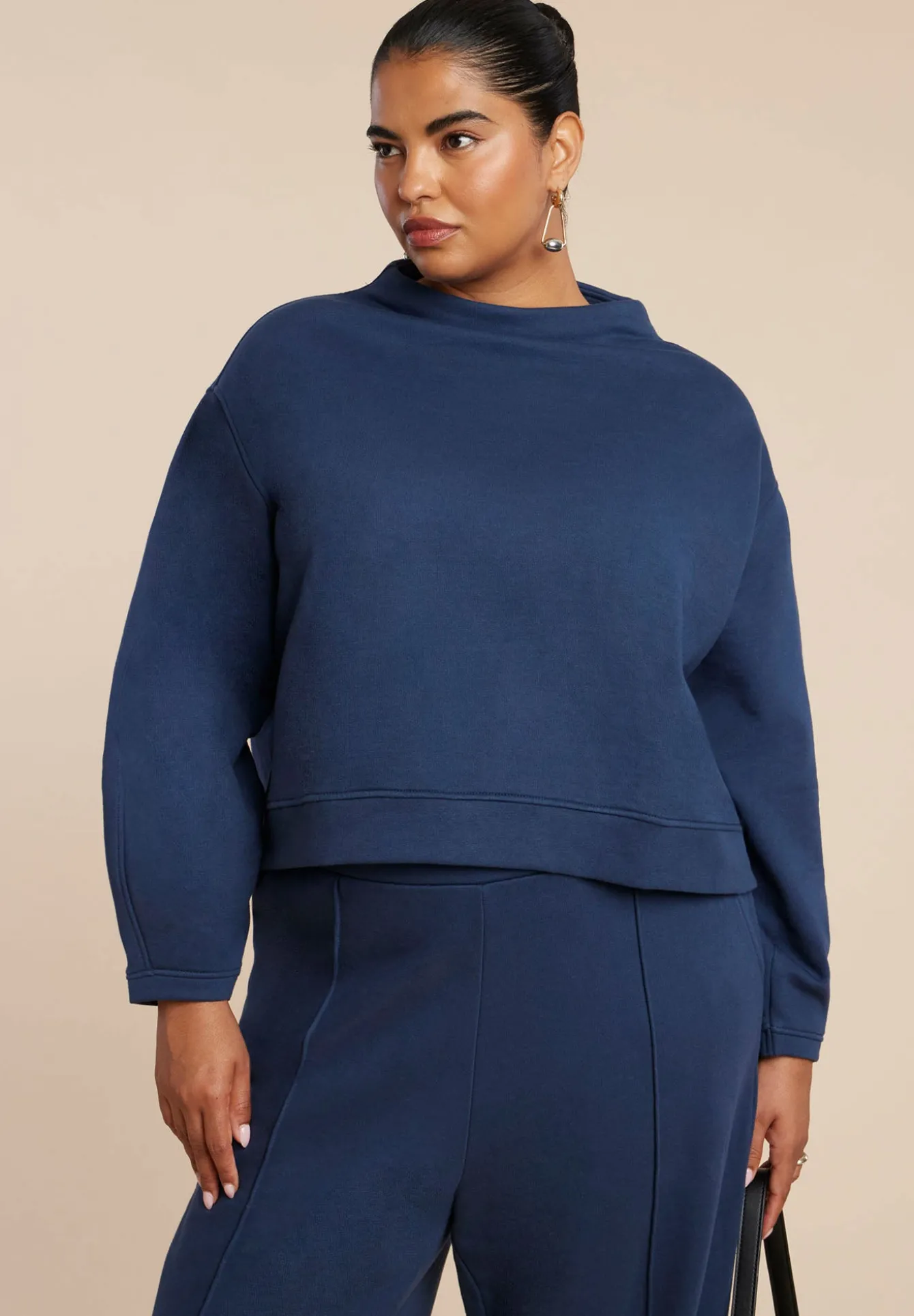 Funnel Neck Sweatshirt