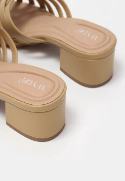 Gigi Block Heel Woven Sandals