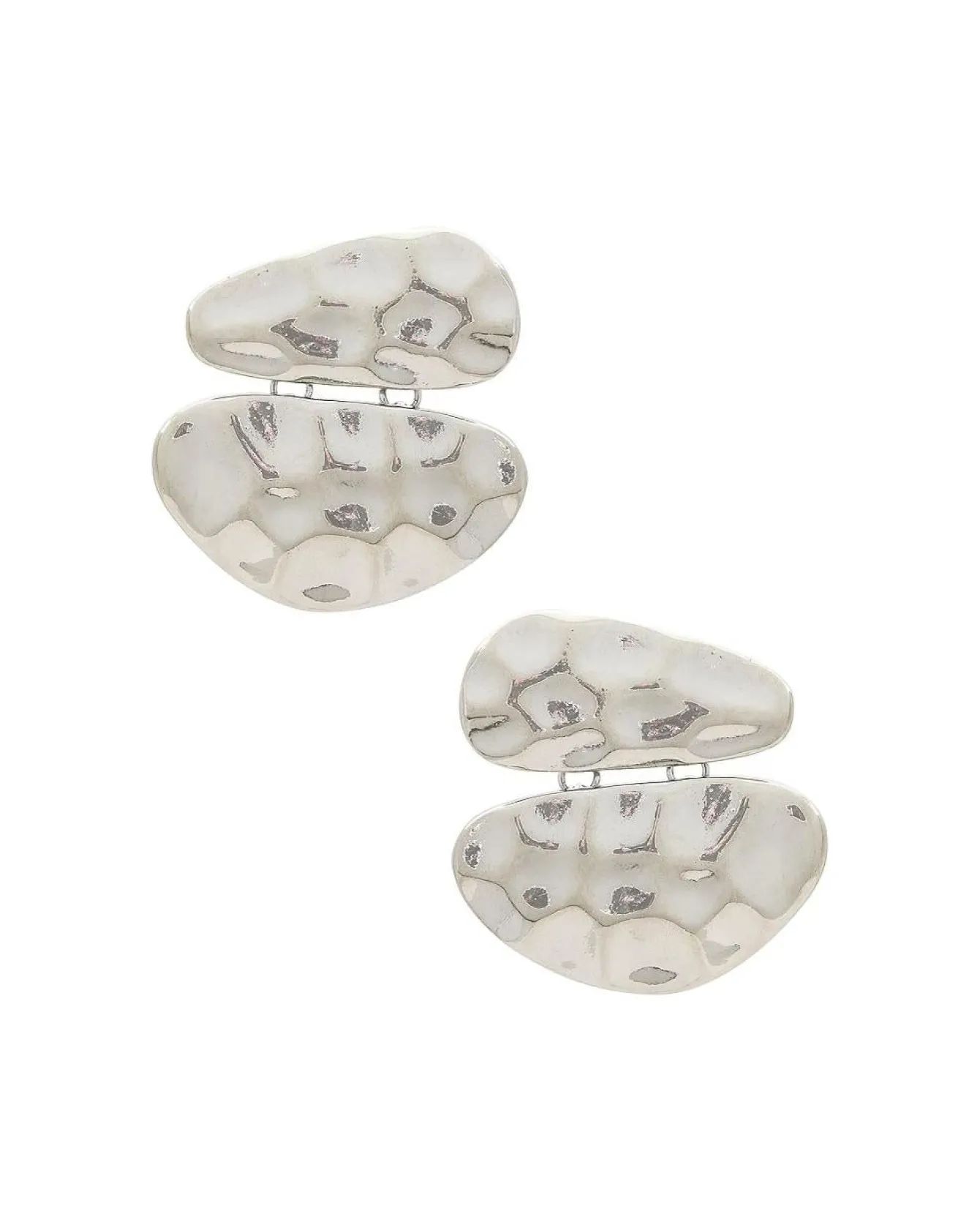 Hammered Silver Stud