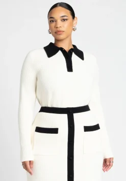 Henley Collared Sweater