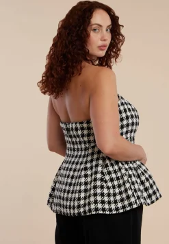 Houndstooth Bustier