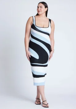 Intarsia Column Dress