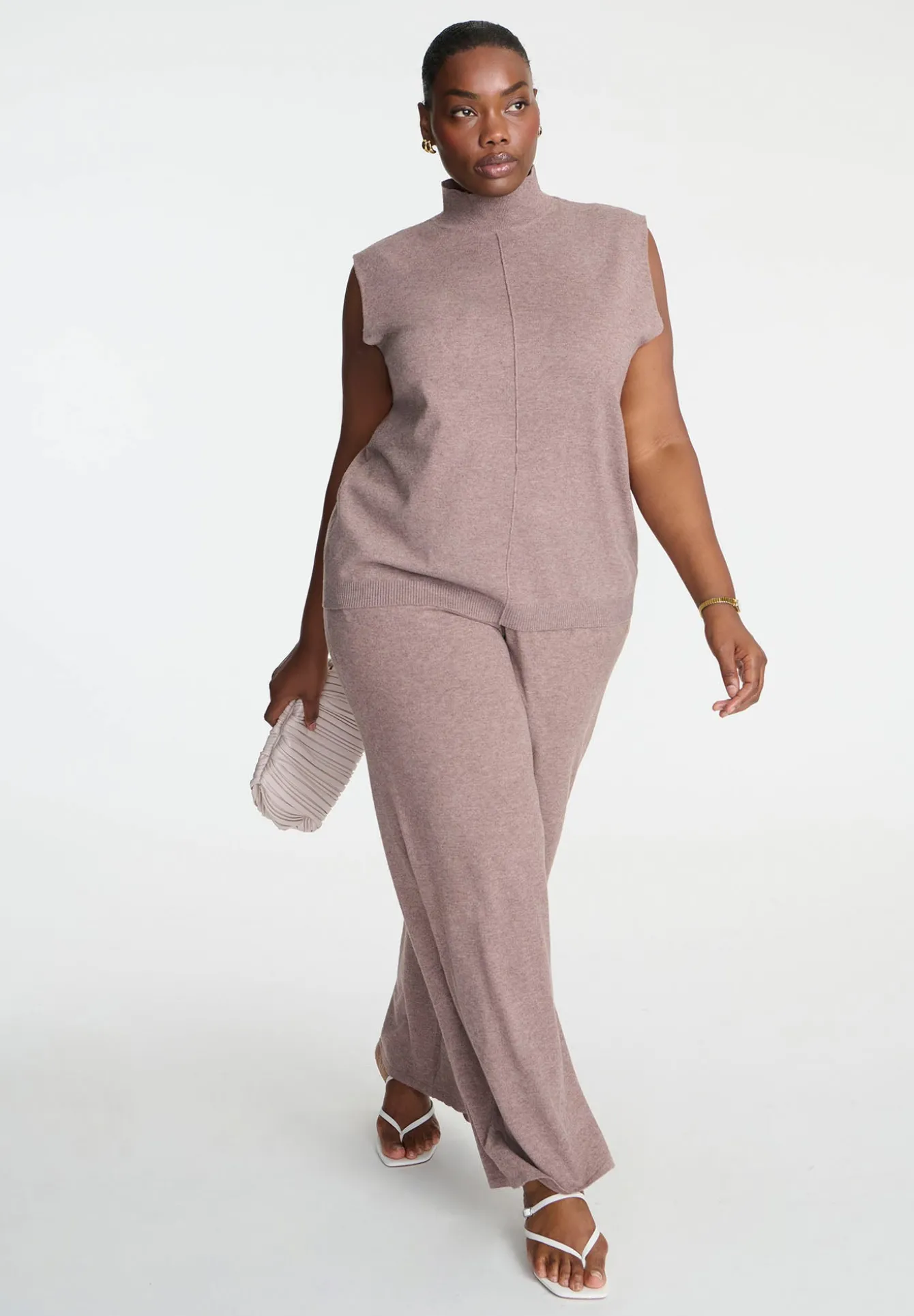 Knit Wide Leg Sweater Pant