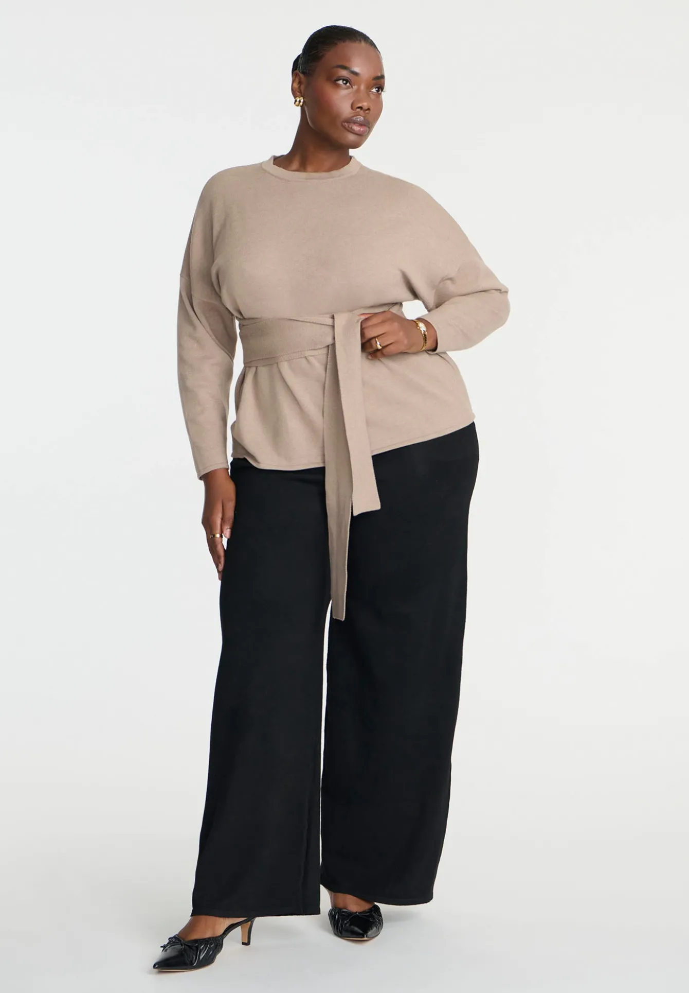 Knit Wide Leg Sweater Pant