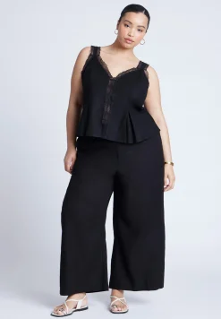 Lace Detail V-Neck Top