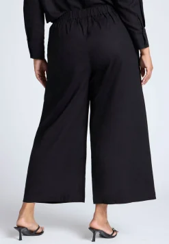 Linen Wide Leg Crop Pant