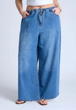 Loose Drawstring Waist Jean