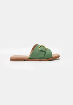 Marbella Buckle Flat Slides