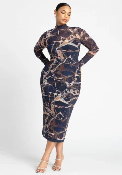 Mesh Midi Dress