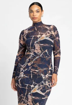 Mesh Midi Dress