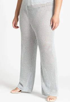 Metallic Crochet Pant