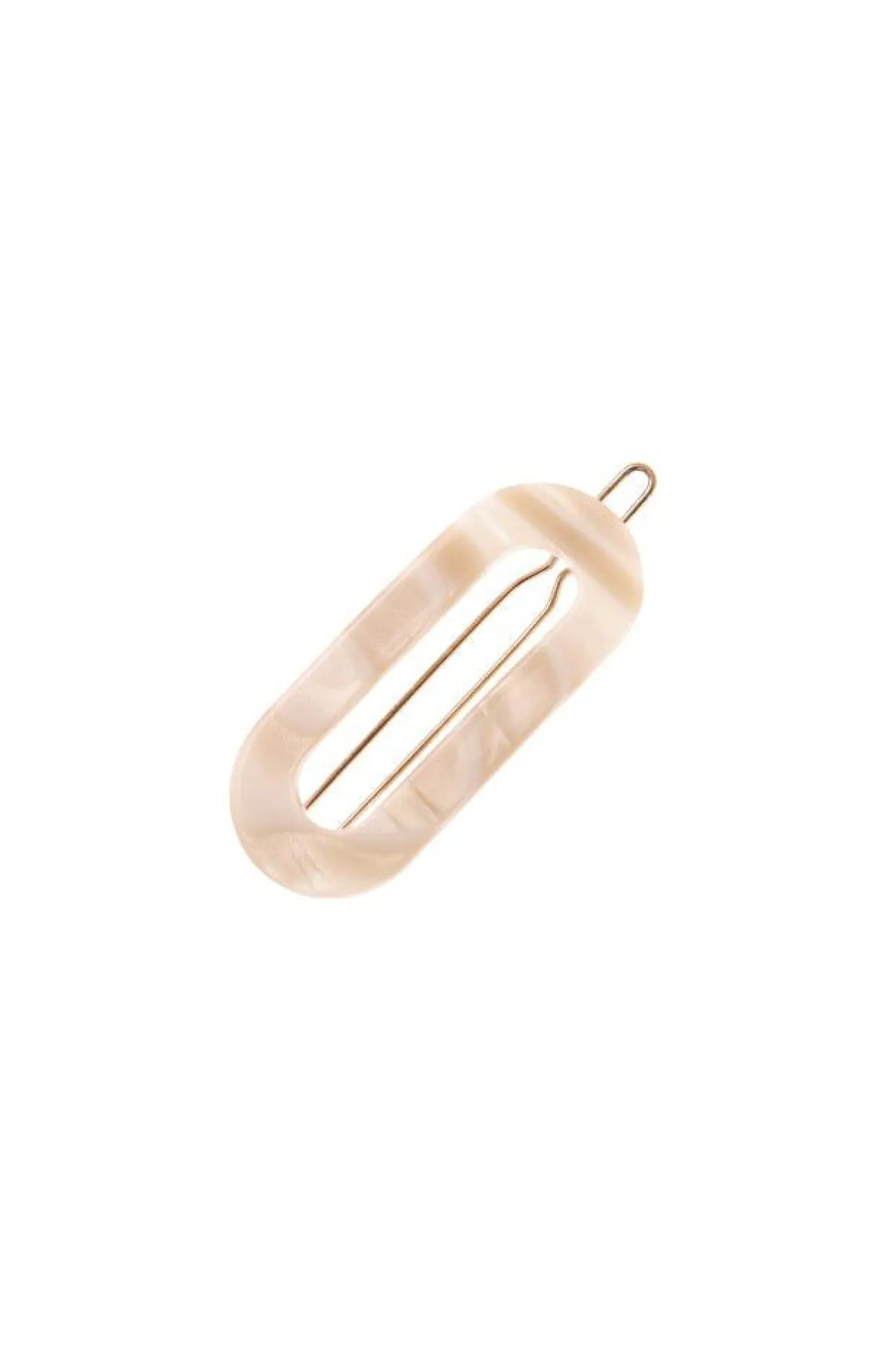 Mini Oval Tige Boule Barrette